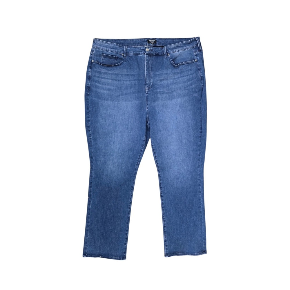 NYDJ Curves 360 Womens Plus Size 26W High Rise Straight Leg Jeans Medium Wash
